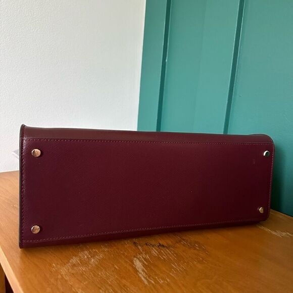 Kate Spade New York Leather Large Satchel Staci in Cherrywood - Picture 13 of 14